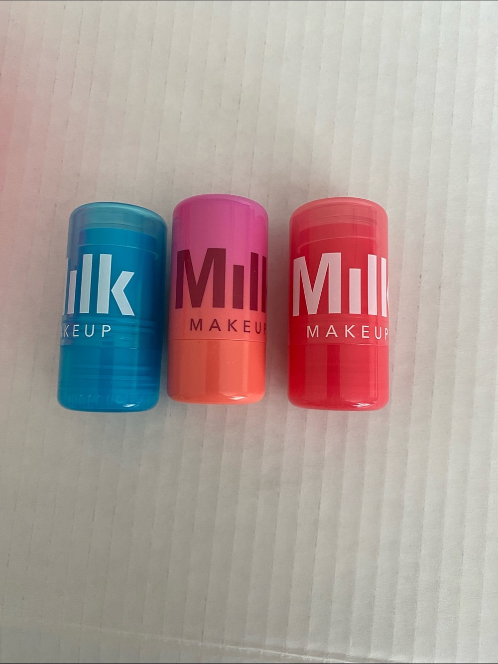 Milk Makeup 3 pack Cooling Water Jelly Glow, Jelly Ice, Jelly Tint w Neon Travel